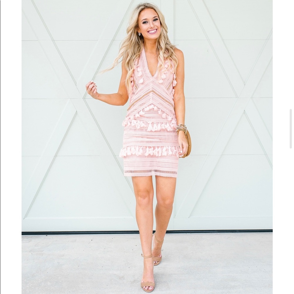 Pink Lace Dress